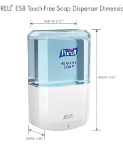 PURELL ES8 Touch-Free White Hand Soap Dispenser ONLY ( Sanitizer refill is ES8 1200ML Sold Separately )