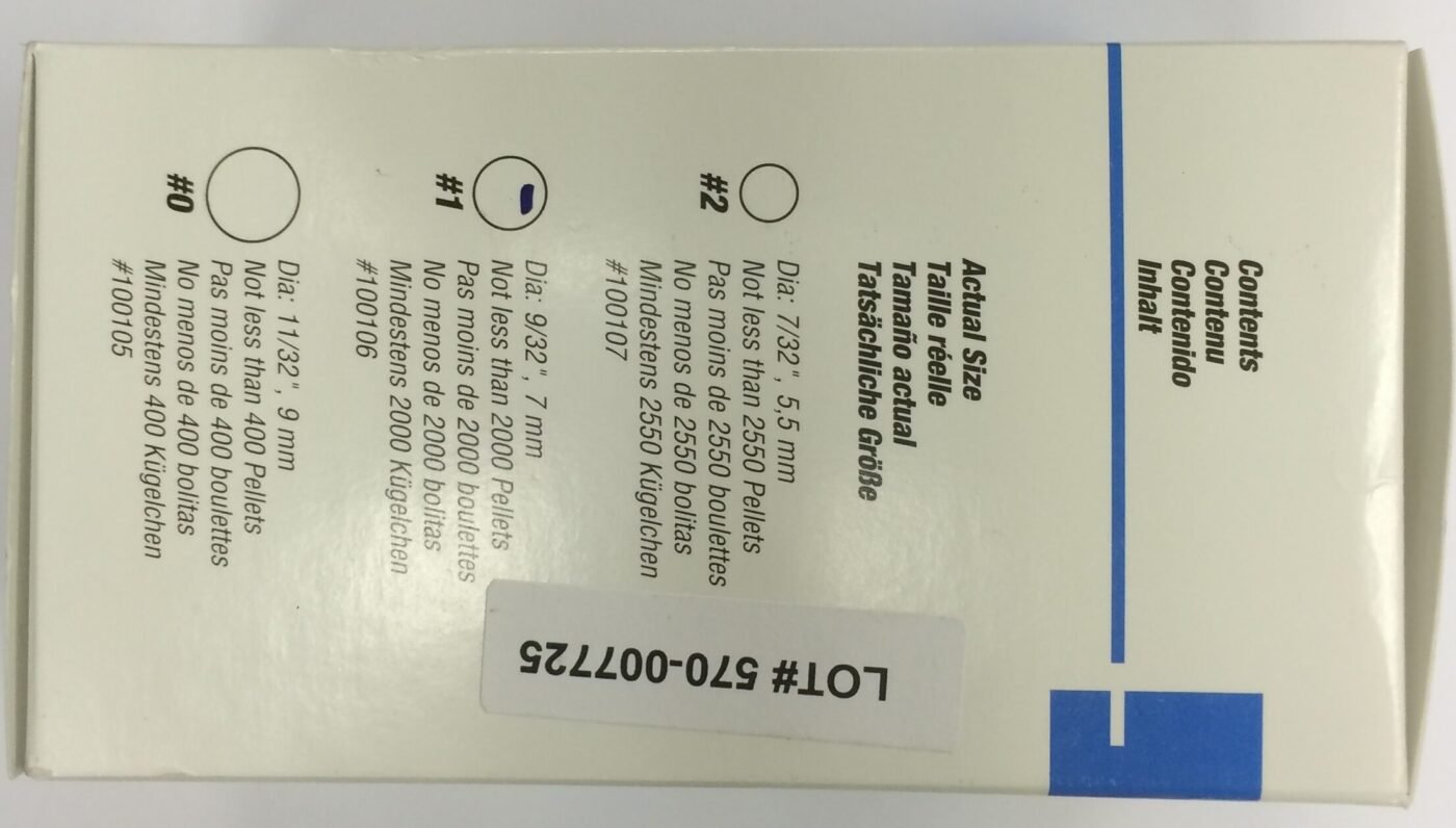 Richmond   Cotton Pellets, Size 1, 9/32" Dia, 2000/bx