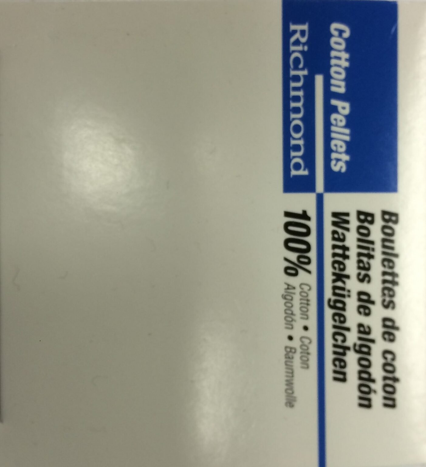Richmond Cotton Pellets, Size 4, 1/8" Dia, 3000/bx