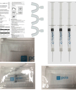 SDI Pola Day 4-syringe 9.5% (1.3g/syringe) - Poladay Whitening material + 3 Boil and Bite Trays + SDI Pola Ziplock