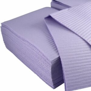 Safe-Dent- Patient Bibs, 2 ply tissue/1 ply plastic, 13"x 18",LAVENDER,  500 pcs box