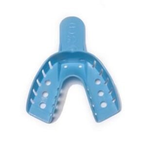 Safe-Dent- Impression Trays, #4   Medium Lower, 12/Bag, Blue
