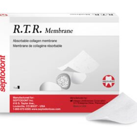 SEPTODONT R.T.R. Membrane Absorbable Collagen Membrane, Size 15 x 20mm, Box of 1