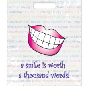 Sherman Dental SMILE WORTH WORDS FULL COLOR BAG 9" x 13"