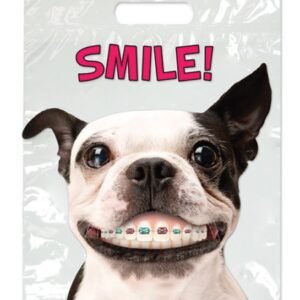 Sherman Dental DOG WITH BRACES FULL COLOR BAG 9" x 13"