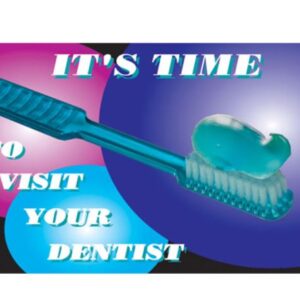 Sherman Dental IT'S TIME TO VISIT POSTCARD 4-UP