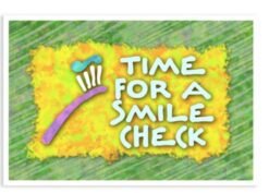 Sherman Dental TIME FOR A SMILE POSTCARD 4-UP