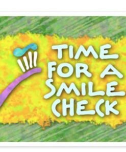 Sherman Dental TIME FOR A SMILE POSTCARD 4-UP