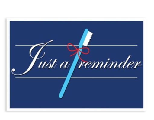 Sherman Dental JUST A REMINDER POSTCARD 4-UP