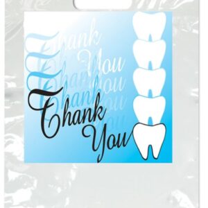 Sherman Dental LARGE THANK YOU/TEETH BAG 9" x 13"