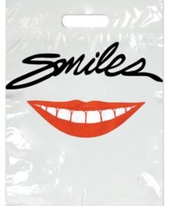 Sherman Dental LARGE RED LIPS SMILES BAG 9" x 13"