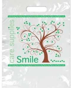 Sherman Dental LARGE TWO COLOR TREE SMILES BAG 9" x 13"