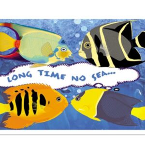 Sherman Dental LONG TIME NO SEA POSTCARD