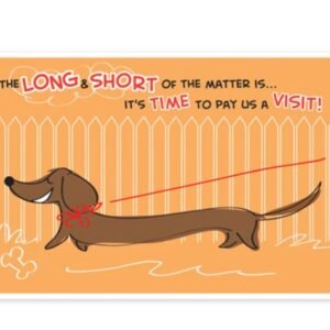 Sherman Dental DACHSHUND POSTCARD