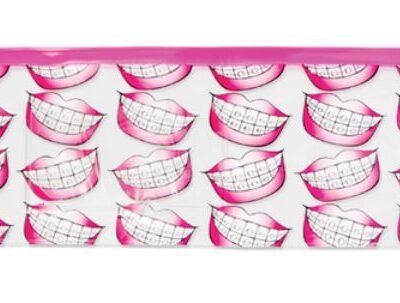 Sherman Dental 10" SMILE WITH BRACES SCATTER POUCH