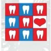 Sherman Dental SMALL TEETH/HEART BAG 7 1/2" x 9"