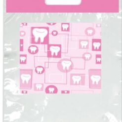 Sherman Dental SMALL PINK TOOTH BAG 7 1/2" x 9"