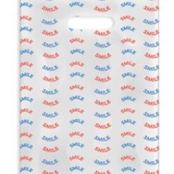 Sherman Dental RED/BLUE SMILE SCATTER BAG 7" x 10"