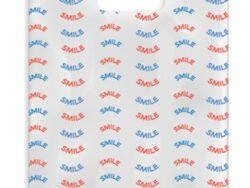 Sherman Dental RED/BLUE SMILE SCATTER BAG 7" x 10"