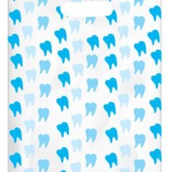 Sherman Dental BLUE TEETH SCATTER BAG 7" x 10"
