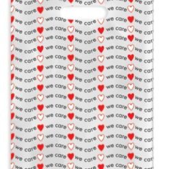 Sherman Dental WE CARE WITH HEARTS SCATTER BAG 7" x 10"