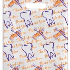 Sherman Dental ORANGE THANK YOU SCATTER BAG 7" x 10"
