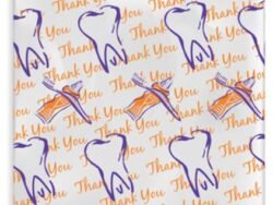 Sherman Dental ORANGE THANK YOU SCATTER BAG 7" x 10"