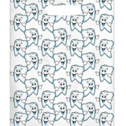 Sherman Dental BLUE CUTE TOOTH SCATTER BAG 7" x 10"