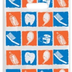 Sherman Dental RED/BLUE DENTAL TOOLS SCATTER BAG 7" x 10"