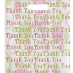 Sherman Dental PINK/GREEN SCATTER BAG THANK YOU 7" x 10"
