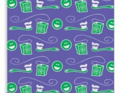 Sherman Dental SMILEY FACE BRUSH BAG 7" x 10"