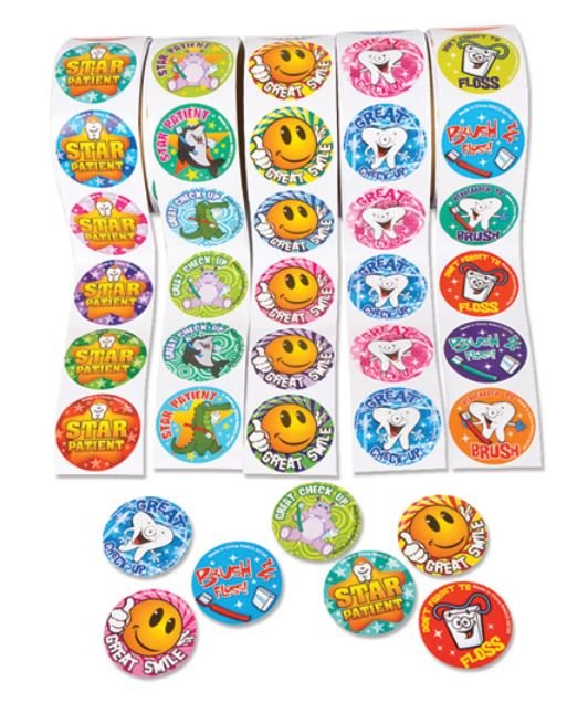 Sherman Dental DENTAL STICKER ASSORTMENT (500)