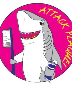 Sherman Dental SHARK STICKERS ROLL