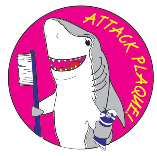 Sherman Dental SHARK STICKERS ROLL