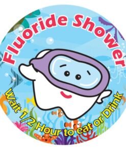 Sherman Dental FLUORIDE SHOWER STICKERS