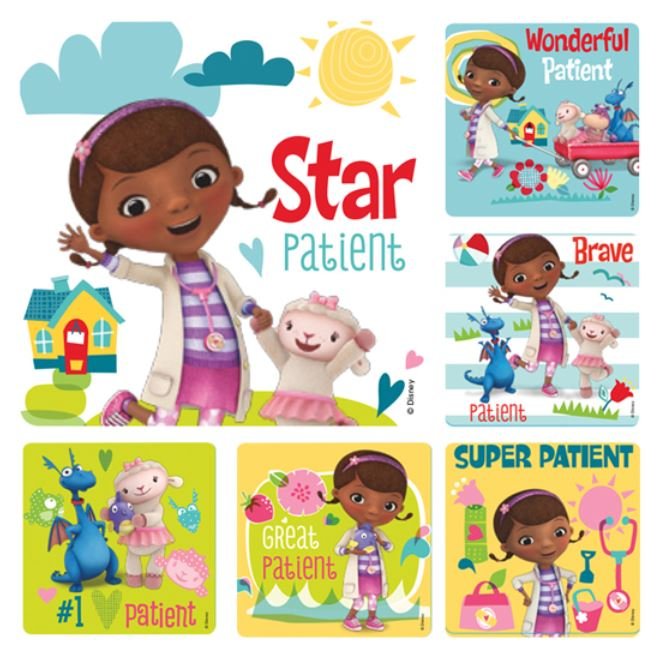 Sherman Dental DOC MCSTUFFINS MEDICAL STICKERS