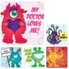 Sherman Dental HEALTHY & STRONG MONSTER MEDICAL PATIENT STICKERS