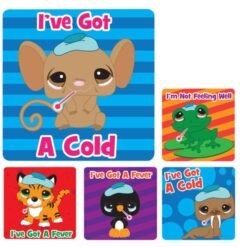 Sherman Dental COLD & FEVER MEDICAL PATIENT STICKERS