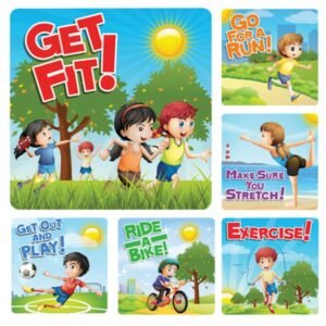 Sherman Dental EXERCISE STICKERS (100)