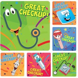 Sherman Dental GREAT CHECK-UP STICKERS (100)