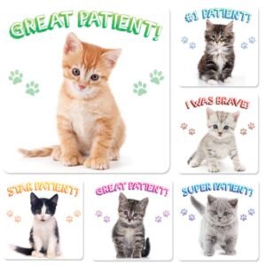 Sherman Dental KITTEN PATIENT STICKERS (100)