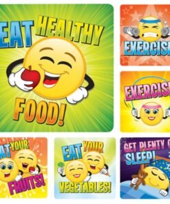 Sherman Dental HEALTHY EMOTICON STICKERS (100)