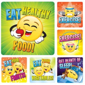 Sherman Dental HEALTHY EMOTICON STICKERS (100)