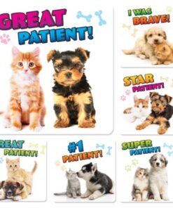 Sherman Dental PUPPY & KITTEN PATIENT STICKERS (100)