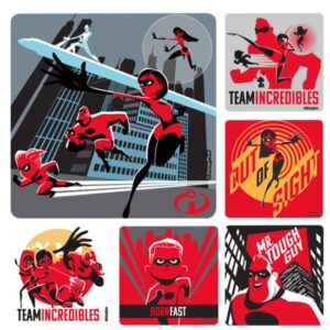 Sherman Dental THE INCREDIBLES 2 STICKERS