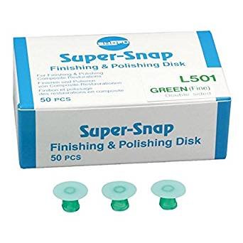 Super-Snap Contouring Fine (green) double sided disks, 50/box