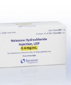 Naloxone HCl, Preservative Free, 0.4 mg / mL Injection, Single-Dose Vial 1 mL, Emergency Kit Medication