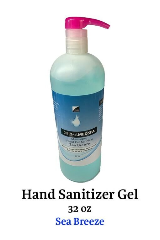 Derma MedSpa Moisturizing Hand Gel Sanitizer Sea Breeze 32 oz