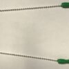 TMG Bib Clip ( Bib Holder / Napkin Holder )  chain-type 14"  Green