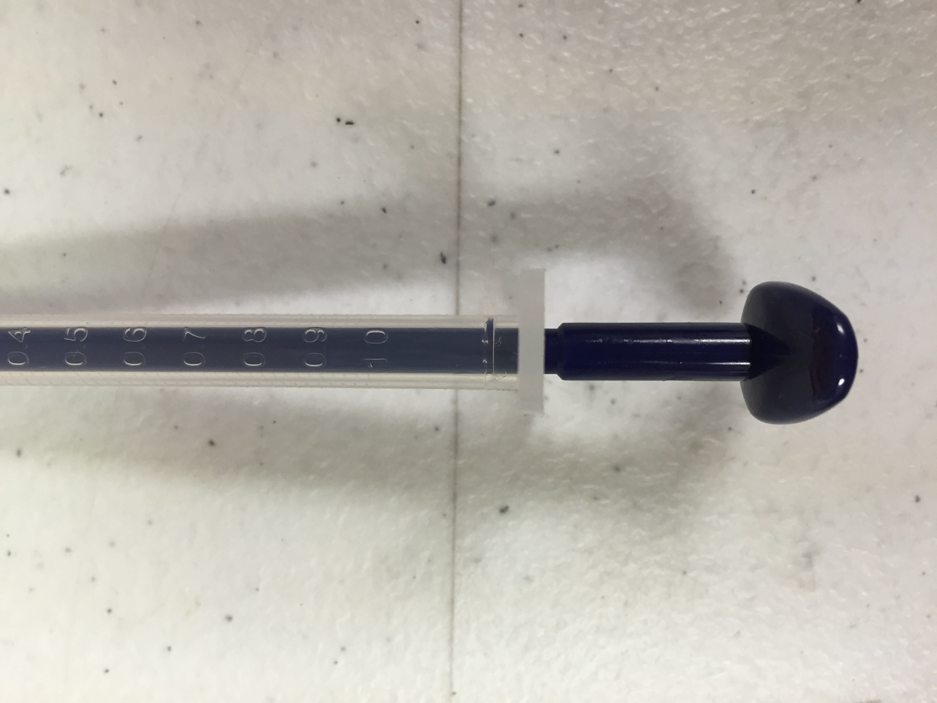 TM Global 10 pcs 1cc / 1ml premium Quality Syringes with Blue Plunger.